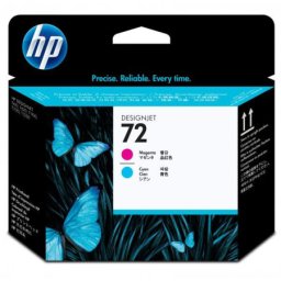 Cap de printare original HP 72 Magenta & Cyan (C9383A, HP72) pentru Designjet T1100 MFP T1100ps 24 in 44 T1120hd T1120sd T1200 HD PostScript T1300 1118mm ePrinter T2300 T610 T620 T770 T790 T795
