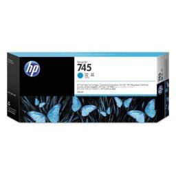 Cartus de cerneala original HP 745 Cyan (F9K03A, HP745) pentru Designjet Z2600 24 in PostScript Printer Z5600 44