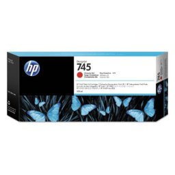 Cartus de cerneala original HP 745 Chromatic Red (F9K06A, HP745) pentru Designjet Z2600 24 in PostScript Printer Z5600 44