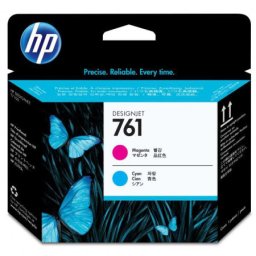 Cap de printare original HP 761 Magenta & Cyan (CH646A, HP761) pentru Designjet T7100 T7200