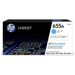 Cartus de toner (10.5K) HP 655A Cyan (CF451A, HP655A) pentru Color LaserJet Enterprise M652n M652dn M653dn M653x M681dh MFP M681f Flow M681z M682z