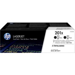 Cartus de toner x2 (5.6K) HP 201X Black Dual Pack (CF400XD, HP201X) pentru Color LaserJet Pro M252n M252dw MFP M274n M277dw M277n