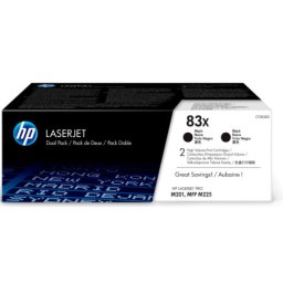 Cartus de toner x2 (4.4K) HP 83X Black Dual Pack (CF283XD, HP83X) pentru LaserJet Pro M201n M201dw M202n M202dw MFP M225dn M225dw