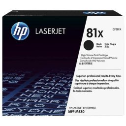 Cartus de toner (25K) HP 81X Black (CF281X, HP81X) pentru LaserJet Enterprise MFP M630dn M630f Flow M630z M630h M605n M605dn M605x M604n M604dn
