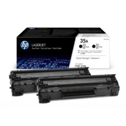 Cartus de toner x2 (3K) HP 35A Black Dual Pack (CB435AD, HP35A) pentru LaserJet P1005 P1006
