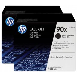 Cartus de toner x2 (48K) HP 90X Black Dual Pack (CE390XD, HP90X) pentru LaserJet Enterprise 600 M602n M602dn M602x M602m M603n M603dn M603xh M4555 MFP M4555f M4555fskm M4555h
