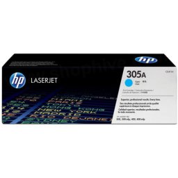 Cartus de toner (2.6K) HP 305A Cyan (CE411A, HP305A) pentru LaserJet Pro 400 color M451dw MFP M475dn M475dw 300 M351A M375nw