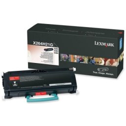 Cartus de toner (9K) Lexmark X264H80G Black Reconditioned pentru X364dn X363dn X364dw X264dn