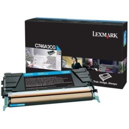Cartus de toner (7K) Lexmark C746A3CG Cyan Corporate pentru C746n C746dn C746dtn C748e C748de C748dte