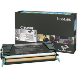 Cartus de toner (8K) Lexmark C734A1KG Black Return Program pentru C734dn C734dtn C734dw C734n C736dn C736dtn C736n X734de X736de X738de X738dte