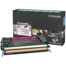 Cartus de toner (6K) Lexmark C734A1MG Magenta Return Program pentru C734dn C734dtn C734dw C734n C736dn C736dtn C736n X734de X736de X738de X738dte