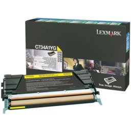 Cartus de toner (6K) Lexmark C734A1YG Yellow Return Program pentru C734dn C734dtn C734dw C734n C736dn C736dtn C736n X734de X736de X738de X738dte