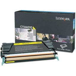Cartus de toner (6K) Lexmark C734A2YG Yellow pentru C734dn C734dtn C734dw C734n C736dn C736dtn C736n X734de X736de X738de X738dte