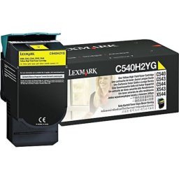 Cartus de toner (2K) Lexmark C540H2YG Yellow pentru C540n C543dn C544dn C544dtn C544dw C544n C546dtn X543dn X544dn X544dtn X544dw X544n X546dtn X548de X548dte