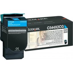 Cartus de toner (4K) Lexmark C544X2CG Cyan pentru C544dn C544dtn C544dw C544n C546dtn X544dn X544dtn X544dw X544n X546dtn X548de X548dte