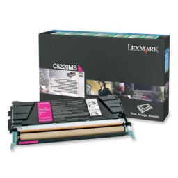 Cartus de toner (3K) Lexmark C5220MS Magenta Return Program pentru C522n C524 C524dn C524dtn C524n C530dn C532dn C532n C534dn C534dtn C534n