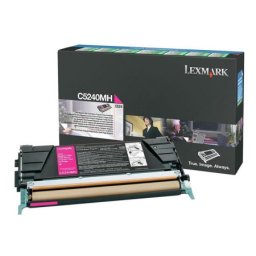 Cartus de toner (5K) Lexmark C5240MH Magenta Return Program pentru C524 C524dn C524dtn C524n C532dn C532n C534dn C534dtn C534n
