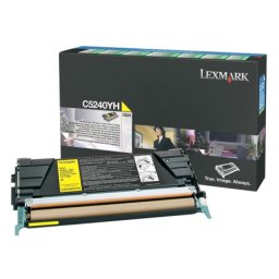 Cartus de toner (5K) Lexmark C5240YH Yellow Return Program pentru C524 C524dn C524dtn C524n C532dn C532n C534dn C534dtn C534n