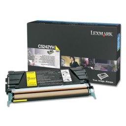 Cartus de toner (5K) Lexmark C5242YH Yellow pentru C524 C524dn C524dtn C524n C532dn C532n C534dn C534dtn C534n
