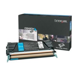 Cartus de toner (5K) Lexmark C524H3CG Cyan Corporate pentru C524 C524dn C524dtn C524n C532dn C532n C534dn C534dtn C534n
