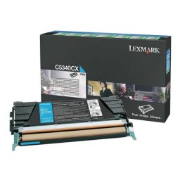 Cartus de toner (7K) Lexmark C5340CX Cyan Return Program pentru C534dn C534dtn C534n