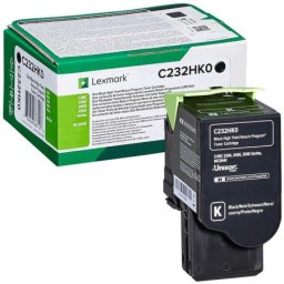 Cartus de toner (3K) Lexmark C232HK0 Black Return Program pentru C2325dw C2425dw C2535dw MC2325adw MC2425adw MC2535adwe MC2640adwe