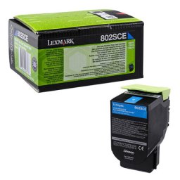 Cartus de toner (2K) Lexmark 802SCE (80C2SCE) Cyan Corporate pentru CX310dn CX310n CX410de CX410dte CX410e CX510de CX510dhe CX510dthe