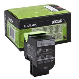 Cartus de toner (2.5K) Lexmark 802SK (80C2SK0) Black Return Program pentru CX310dn CX310n CX410de CX410dte CX410e CX510de CX510dhe CX510dthe