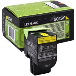 Cartus de toner (2K) Lexmark 802SY (80C2SY0) Yellow Return Program pentru CX310dn CX310n CX410de CX410dte CX410e CX510de CX510dhe CX510dthe