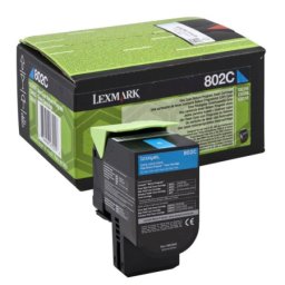 Cartus de toner (1K) Lexmark 802CE (80C20CE) Cyan Corporate pentru CX310dn CX310n CX410de CX410dte CX410e CX510de CX510dhe CX510dthe