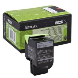 Cartus de toner (1K) Lexmark 802K (80C20K0) Black Return Program pentru CX310dn CX310n CX410de CX410dte CX410e CX510de CX510dhe CX510dthe