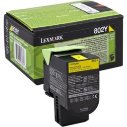 Cartus de toner (1K) Lexmark 802Y (80C20Y0) Yellow Return Program pentru CX310dn CX310n CX410de CX410dte CX410e CX510de CX510dhe CX510dthe