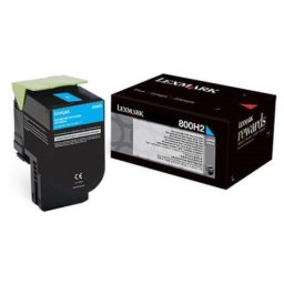 Cartus de toner (3K) Lexmark 800H2 (80C0H20) Cyan pentru CX410de CX410dte CX410e