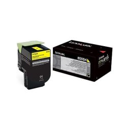 Cartus de toner (2K) Lexmark 800S4 (80C0S40) Yellow pentru CX310dn CX310n