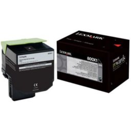 Cartus de toner (8K) Lexmark 800X1 (80C0X10) Black pentru CX510de CX510dhe CX510dthe
