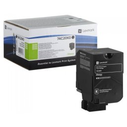 Cartus de toner (3K) Lexmark 74C20KE Black Corporate pentru CS720de CS720dte CS725de CS725dte CX725de CX725dhe CX725dthe