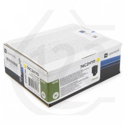 Cartus de toner (12K) Lexmark 74C2HYE Yellow Corporate pentru CS725de CS725dte