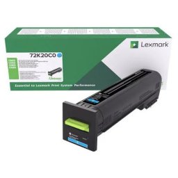 Cartus de toner (8K) Lexmark 72K20C0 Cyan Return Program pentru CS820de CS820dte CS820dtfe CX820de CX820dtfe CX825de CX825dte CX825dtfe CX860de CX860dte CX860dtfe