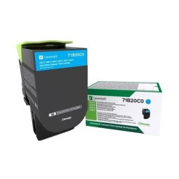 Cartus de toner (2.3K) Lexmark 71B20C0 Cyan Return Program pentru CS317dn CS417dn CS517de CX317dn CX417de CX517de