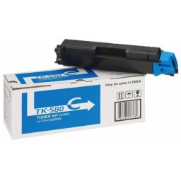 Cartus de toner (2.8K) Kyocera TK-580C Cyan (TK580C, 1T02KTCNL0) pentru FS C5150DN ECOSYS P6021cdn