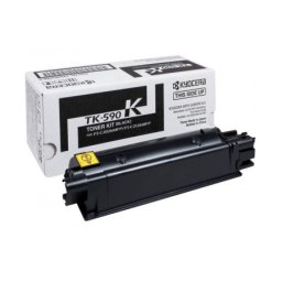 Cartus de toner (7K) Kyocera TK-590K Black (TK590K, 1T02KV0NL0) pentru FS C2026MFP C2026MFP+ C2126MFP C2126MFP+ C2526MFP C2626MFP C5250DN ECOSYS P6026cdn M6026cdn M6026cidn M6526cdn M6526cidn
