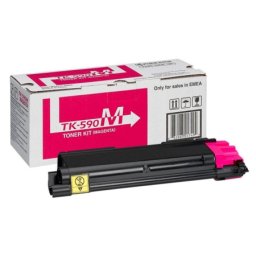 Cartus de toner (5K) Kyocera TK-590M Magenta (TK590M, 1T02KVBNL0) pentru FS C2026MFP C2026MFP+ C2126MFP C2126MFP+ C2526MFP C2626MFP C5250DN ECOSYS P6026cdn M6026cdn M6026cidn M6526cdn M6526cidn
