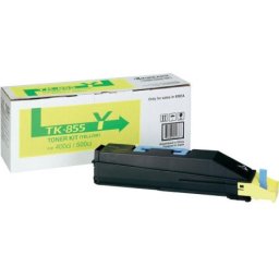 Cartus de toner (18K) Kyocera TK-855Y Yellow (TK855Y, 1T02H7AEU0) pentru TASKalfa 400ci 500ci 552ci