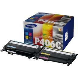 Cartus de toner original Samsung P406C (CLT-P406C / SU375A) pentru CLP 360 360N 360ND 365 365W CLX 3300 3305 3305FN 3305FW 3305W Xpress C410W C460FW C460W