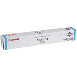 Cartus de toner (19K) Canon EXV 34 Cyan (3783B002, C-EXV34C, CEXV34C) pentru imageRUNNER (iR) ADVANCE C2020i C2020L C2025i C2030i C2030L C2220i C2220L C2225i C2230i