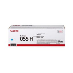 Cartus de toner (5.9K) Canon 055H Cyan (3019C002, CRG-055HC, CRG055HC) pentru i SENSYS LBP 662Cdw 663Cdw 664Cx MF 741Cdw 742Cdw 743Cdw 744Cdw 745Cdw 746Cx