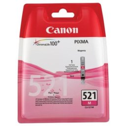 Cartus de cerneala Canon CLI-521M Magenta (2935B001, CLI521M) pentru PIXMA iP3600 iP4600 iP4600x iP4700 MP540 MP540x MP550 MP560 MP620 MP620B MP630 MP640 MP980 MP990 MX860 MX870