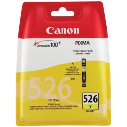Cartus de cerneala Canon CLI-526Y Yellow (4543B001, CLI526Y) pentru PIXMA iP4850 iP4950 iX6550 MG5150 MG5250 MG5350 MG6150 MG6250 MG8150 MG8250 MX715 MX885 MX895