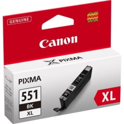 Cartus de cerneala Canon CLI-551BK XL Black (6443B001, CLI551BKXL) pentru PIXMA iP7250 iP8750 iX6850 MG5450 MG5550 MG5650 MG6350 MG6450 MG6650 MG7150 MG7550 MX725 MX925