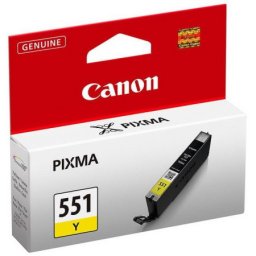 Cartus de cerneala Canon CLI-551Y Yellow (6511B001, CLI551Y) pentru PIXMA iP7250 iP8750 iX6850 MG5450 MG5550 MG5650 MG6350 MG6450 MG6650 MG7150 MG7550 MX725 MX925